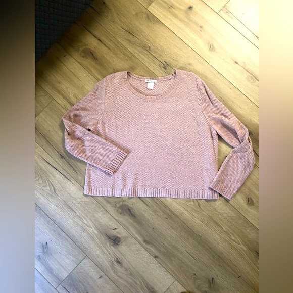 Cotton Emporium Sweaters - NWOT COTTON EMPORIUM Fionn Cropped Chenille Pullover - Size Large